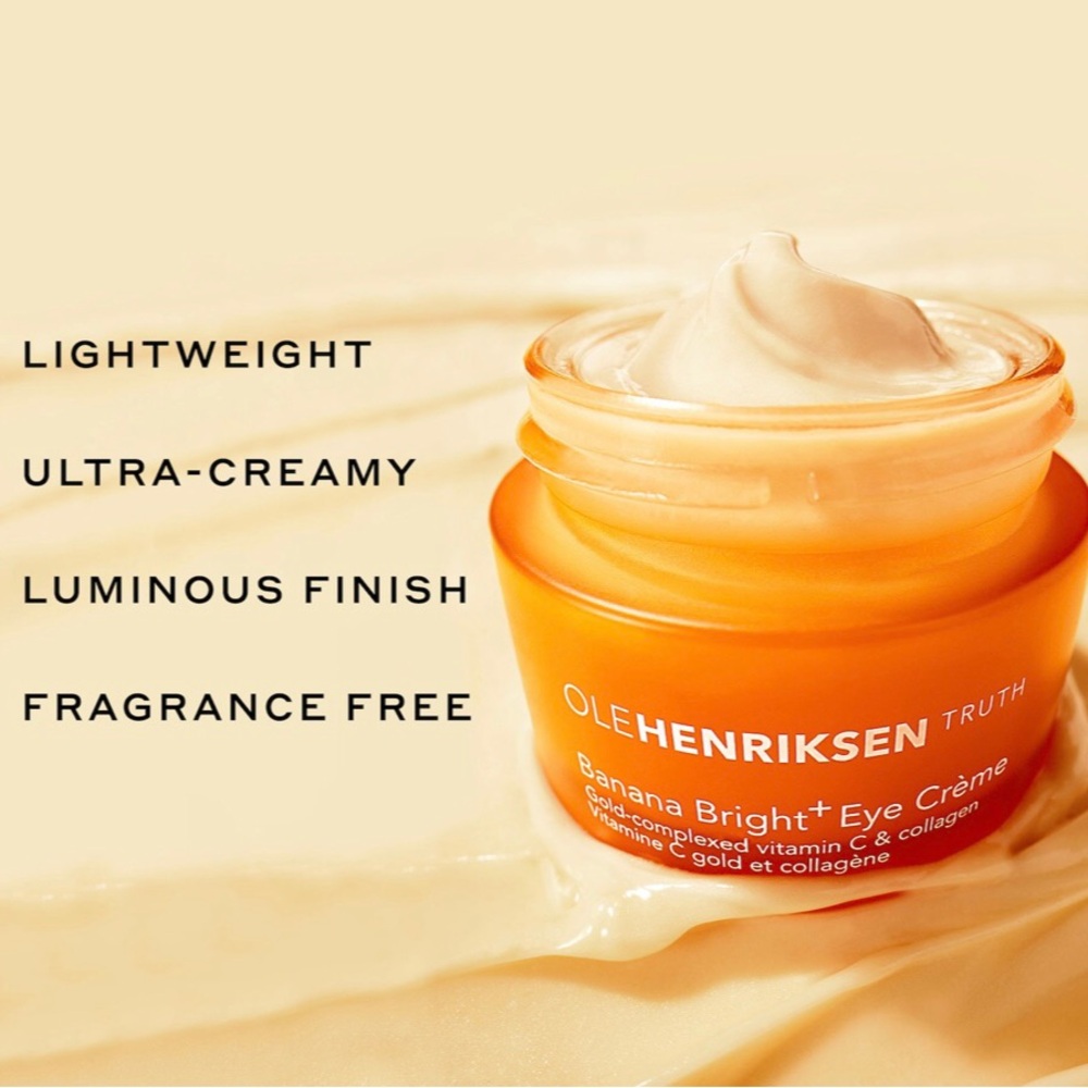 BNIB OleHenriksen Banana Bright+ Vitamin C Eye Creme for Dark Circles - Picture 2 of 10